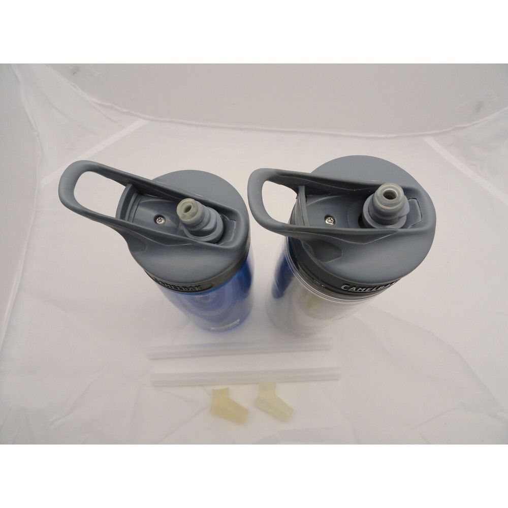 Lot of 2 Cambelbak Eddy Water Bottles Leakproof Plastic 750ML/600ML w/Straw - Picture 8 of 8